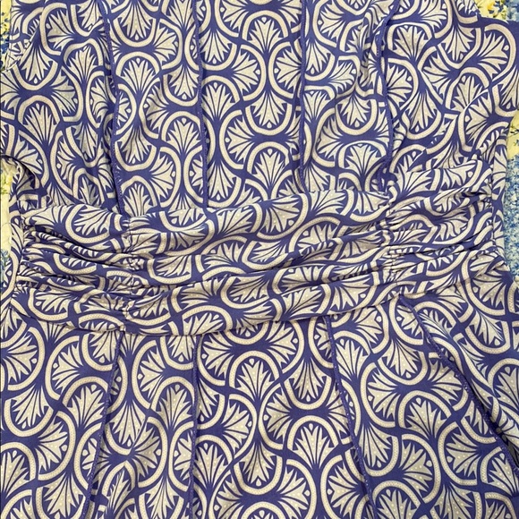 Perceptions Purple Patterned Dress - Picture 2 of 4